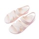 2024 New Summer Plastic Flat Heel Mother-in-Law Sandals Female Mom Shoes Beach Flat Soft Sole Comfortable Anti-Slip Large Size