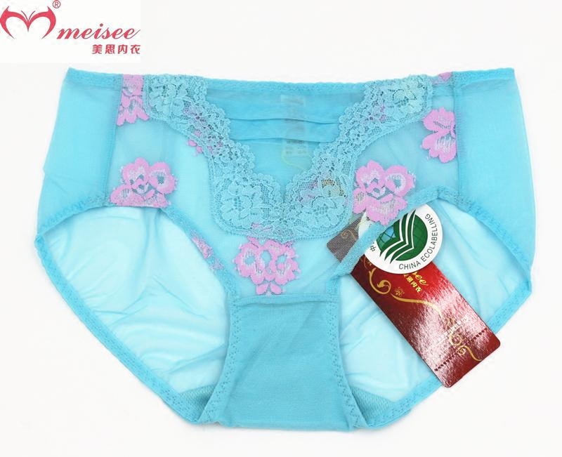 Meis đồ lót truy cập chính hãng áo ngực FA0053 0054 với giữa eo góc phẳng sexy lưới womens quần lót D0053.