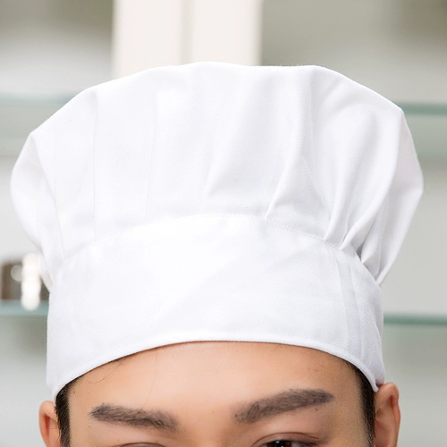 Белая тканевая шляпа шеф-повара регулируемого размера, унисекс, пылезащитная шляпа для пищевой промышленности с дизайном носка