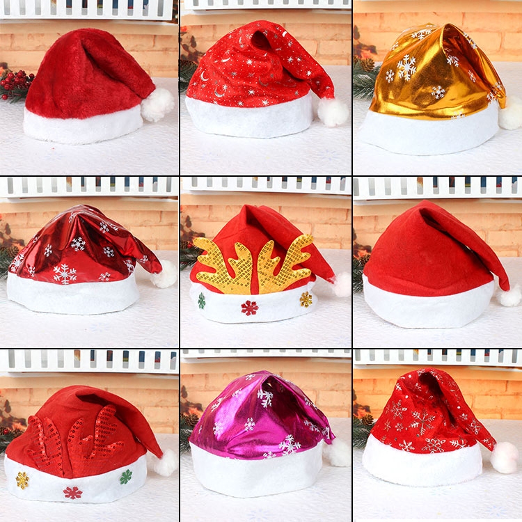 Christmas Hat Adult Plush Deer Corner Snowflake Hat Gift Decoration Head Decoration Christmas Old Man Costume