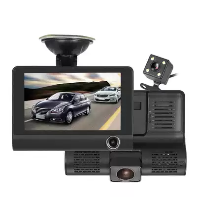4quot  1080P Three Lens Car DVR Dash Cam Camera Camcorder Ni
