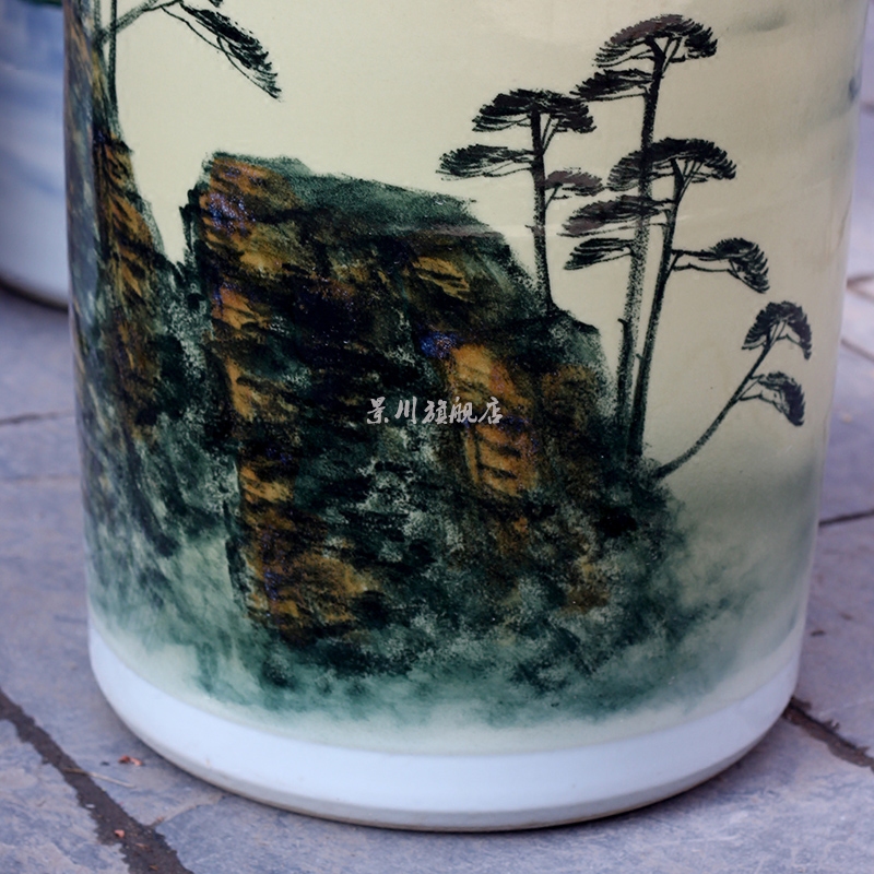 Big vase quiver jiangnan xiuse hand - made variable glaze porcelain of jingdezhen ceramics landing place, a living room