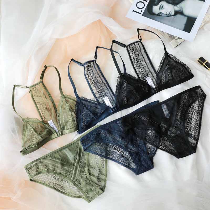Sexy Seine River sexy triangle cup underwear tube aunt 10:30 C-033 beauty back thin cup bra set