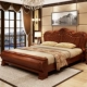 Mới phong cách châu Âu hộp lưu trữ bằng gỗ giường đôi 1.51.8 mét khắc giường hôn nhân hiện đại nhỏ gọn phòng ngủ kiểu Trung Quốc - Giường