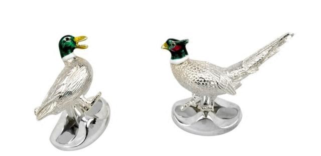Deakin & Francis Sterling Silver Animal Series Cufflinks