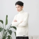Lắng nghe gió mùa thu và mùa đông dày áo len trắng cao cổ nam phiên bản Hàn Quốc của áo len trẻ trung áo thun rộng áo oversize nam Hàng dệt kim