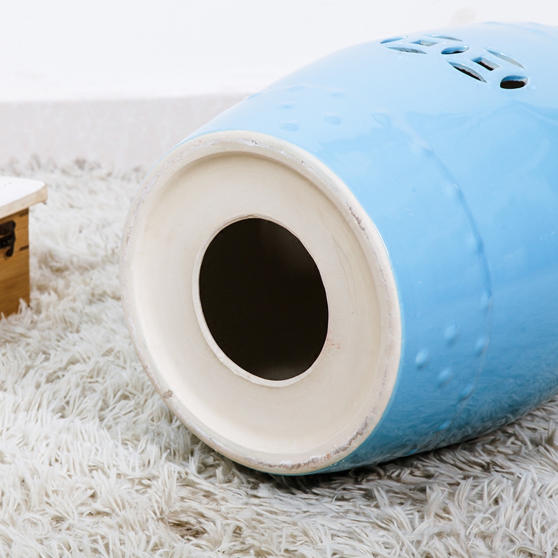 Ceramic drum who hallway in who shoes flower who craft Ceramic who pier side what drum who household decoration furnishing articles