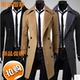 Áo gió đen nam phiên bản Hàn Quốc của giới trẻ Anh Slim áo len mỏng màu lông cừu áo choàng dài mùa thu