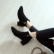 Booties của phụ nữ mùa thu và mùa đông da mới trần khởi động phẳng và mắt cá chân cộng với nhung Martin khởi động dày với chỉ phẳng với nữ khởi động boot cổ ngắn nữ Giày ống
