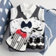 Mùa xuân và mùa thu Boy Baby Baby Quần áo cotton Full Moon 100 ngày Ông già Vest dài tay Quần áo Cotton Hộp quà tặng đồ chơi cho trẻ sơ sinh Bộ quà tặng em bé