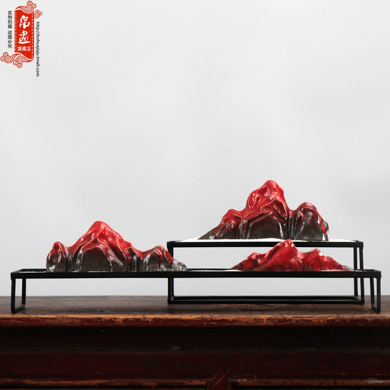 Jingdezhen ceramic study furnishing articles pen rack manual variable brushes value four treasures town pen calligraphy painting paperweight