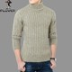 New sweater male youth wool sweater thickened cashmere sweater men's half -high collar head warm bottom knit sweater tide