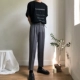 ĐƯỜNG DÀI / Hàn Quốc ulzzang đơn giản retro thun co giãn thẳng quần rộng giản dị 9 điểm quần nam