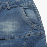 Летние штаны, синие джинсы для отдыха, большой размер