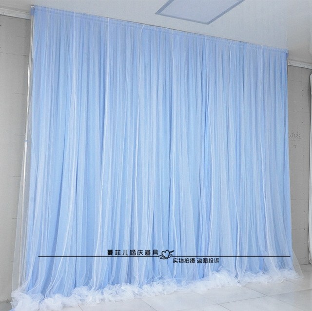 New Wedding Stage Net Yarn Background Gauze Cloth Drapery