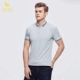 Áo thun nam tay lửng nam 2018 xuân hè mới áo cotton mới màu rắn thời trang áo thun phần mỏng