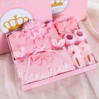 Mùa xuân và mùa thu cho bé hộp quà quần áo sơ sinh cotton quần áo phù hợp với công chúa set quà tặng sơ sinh