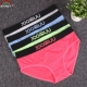 Quần lót nữ đẹp trai t trung tính rộng vành cotton boxer tóm tắt kích thước lớn thể thao quần rắn màu an toàn ở eo thấp quan lot nu eo thap Vòng eo thấp