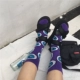 18 mùa hè mới siêu lửa đen Hồng Kông hương vị dép nữ thể thao hoang dã đôi mẫu Velcro Roman giày nam