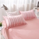 lanh sọc một mảnh ký túc xá chỉ là 1,8 giường chăn 1,2m 1,5m ba người gia đình bốn - Quilt Covers chăn lụa tơ tằm Quilt Covers