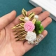 Wedding cô dâu trang sức pha lê phụ kiện tóc mũ nón hoop hoa rhinestone đĩa tóc kẹp tóc lược tóc chải tóc kẹp tóc - Phụ kiện tóc băng đô vải Phụ kiện tóc