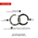 Mobius retro hipster couple nhẫn titan thép cá tính mở thời trang núm nhẫn thủy triều quà tặng sinh viên nhẫn vàng nữ 18k Nhẫn