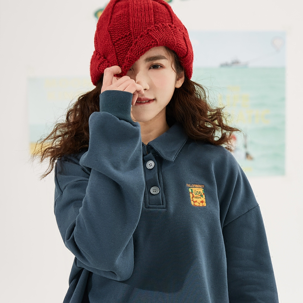 Sweatshirt femme - Ref 3216756 Image 3