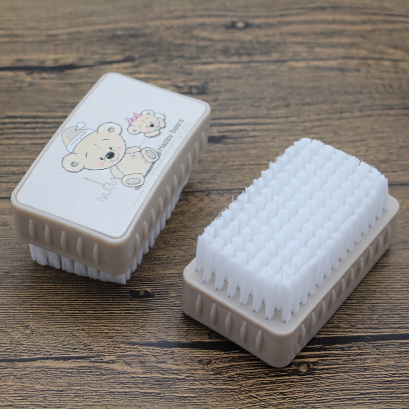 Brush Cismi Square Laundry Brush Plate Brushed Plastic Brush Clothing Shoes Brushed Soft Gross Cleaning Brush Without Handle Grip Style