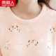 Đồ ngủ mùa đông ở Nam Cực phụ nữ dài tay san hô lông cừu dễ thương lỏng dày phù hợp với flannel dịch vụ nhà mùa đông