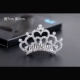 Mũ lưỡi trai trẻ em Vương miện sáng bóng Comb Studio Ảnh cưới Show Girls Hair Combs Girls Princess Card