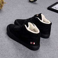 Mùa đông cộng với đôi giày vải nhung ấm bằng phẳng giày cao, giày cao cho học sinh giày sneaker nữ hot trend 2021