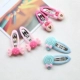 Một cặp phụ kiện tóc trẻ em kẹp tóc hình dạng dễ thương acrylic bé kẹp tóc cô gái bangs clip cô gái mũ nón