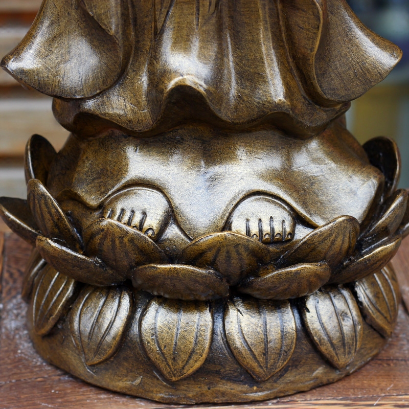 Jingdezhen violet arenaceous guanyin Buddha to protect peaceful town curtilage home temple school hall, feng shui act the role ofing is tasted furnishing articles