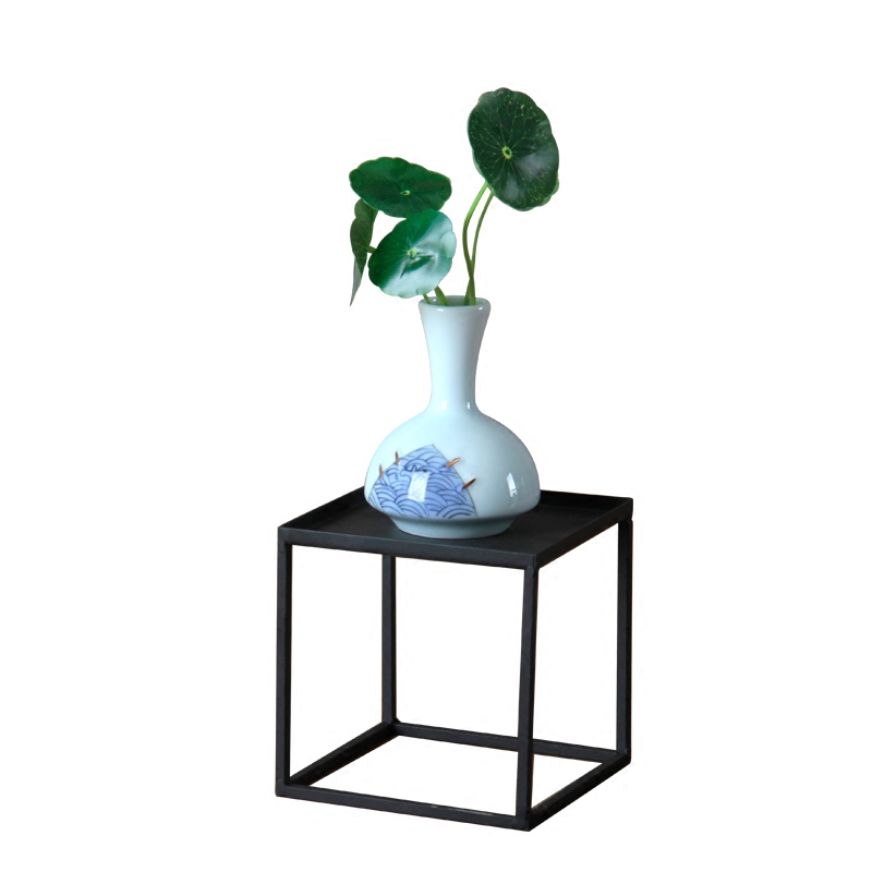 Jingdezhen ceramics flower implement Chinese penjing flower arranging, small white porcelain wine crafts home decoration