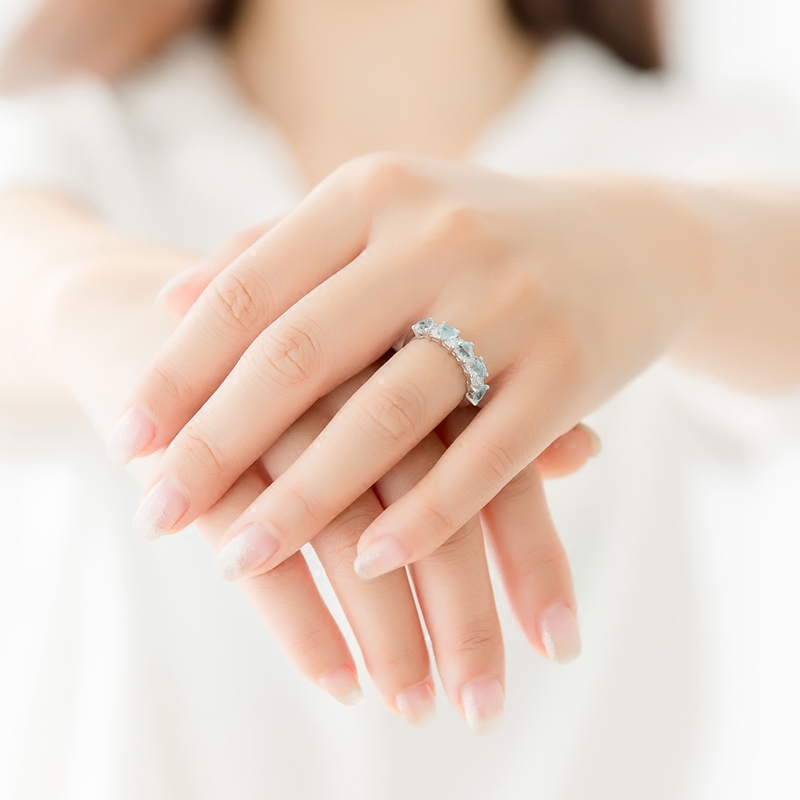Bague Femme ARCOIRIS   en Cristal naturel pierre semi-precieuse - Ref 3089732 Image 3