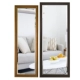 Nhập khẩu gương gỗ rắn Bắc Âu treo tường cơ thể gương cửa hàng quần áo khung gỗ rắn nước Mỹ gương gỗ - Gương gương spa Gương