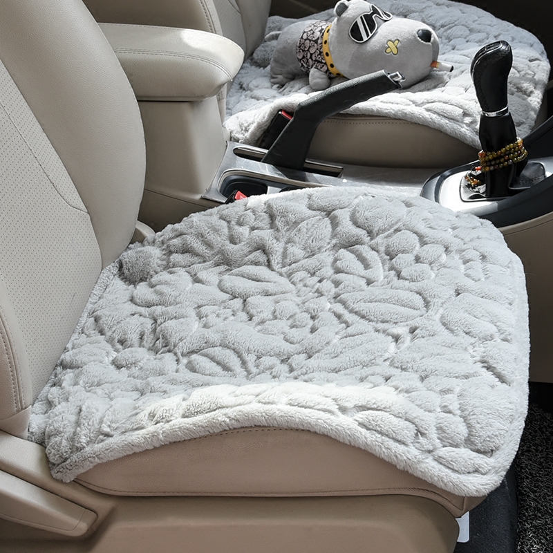 Winter car cushion plush single sheet without backrest three sets of rear cotton rear cotton universal non-slip steam in-car supplies seat cushion