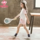 Bộ đồ bé gái 2019 phiên bản nước ngoài mới của Hàn Quốc mùa hè dành cho trẻ em quần dài trẻ em in màu ngắn tay in ngắn thể thao - Phù hợp với trẻ em quần áo trẻ em nam Phù hợp với trẻ em