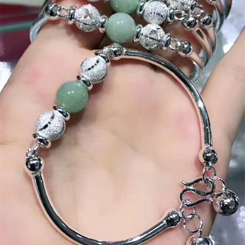 yoyo family foot silver 99 fashion handmade jade beads foot silver handmade