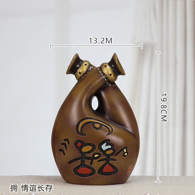 Creative home sitting room ceramic furnishing articles furnishing articles desktop wine accessories romantic wedding present room small ornament