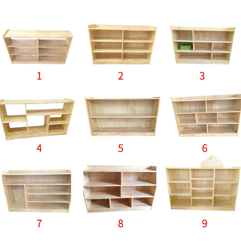 Kindergarten toy cabinet, bookcase, children's toy cabinet, solid wood cabinet, locker, storage cabinet, storage cabinet, kindergarten cabinet