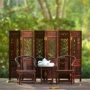 Mô hình nội thất thu nhỏ Mahogany Mini Wood Ghế trang trí Circle Circle Cán bộ Hat Ghế Màn hình Nhà búp bê - Trang trí nội thất trang tri nha dep