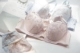 Mới Bướm thêu áo ngực Bộ đồ lót Quần lót Cup mỏng thoải mái Thu thập kích thước lớn Bộ đồ lót dễ thương