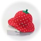 Baby hat spring, summer and autumn baby sun hat big red strawberry basin hat men and women children fisherman hat sun hat