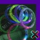 Bữa tiệc vũ trường của Retro 70 bụi bẩn mát mẻ bong bóng laser ánh sáng điện tử Bracelet di vòng đeo tay - Vòng đeo tay Cuff