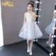 Trẻ em váy công chúa cô gái Trung Quốc hoa cô gái váy váy nhỏ chủ piano trang phục sinh nhật mùa hè - Váy trẻ em