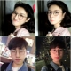 Khung kính retro nam và nữ phiên bản Hàn Quốc của nghệ thuật thủy triều tròn gương phẳng có thể được trang bị khung kính chống bức xạ - Kính khung