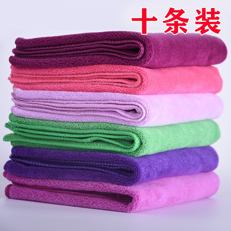 10-Pack of Cleaning and Housekeeping Absorbent Quick-Drying Hair Towels, Household Rags, Beauty Salon Hair Wraps, and Hair Salon Special Use