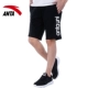 Anta quần short nam năm quần chính hãng 2019 xuân hè mới dệt kim thoáng khí quần thể dục chạy bình thường - Quần thể thao