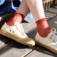 CARAMELLA vớ nữ mùa hè Nhật Bản retro bằng vàng và bạc ren trong vớ ống Hàn Quốc vớ thủy tinh mỏng - Vớ